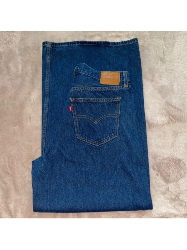 $108 Levi’s Woman’s Premium Loose Wide Leg Denim Jeans,Size 27 - Image 9