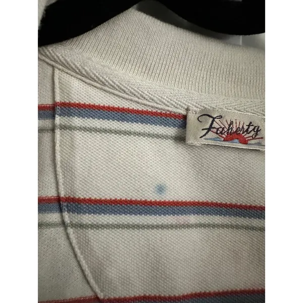 Faherty Women's Striped Polo Shirt Dress - Short Sleeve Casual Small‎ - Image 6