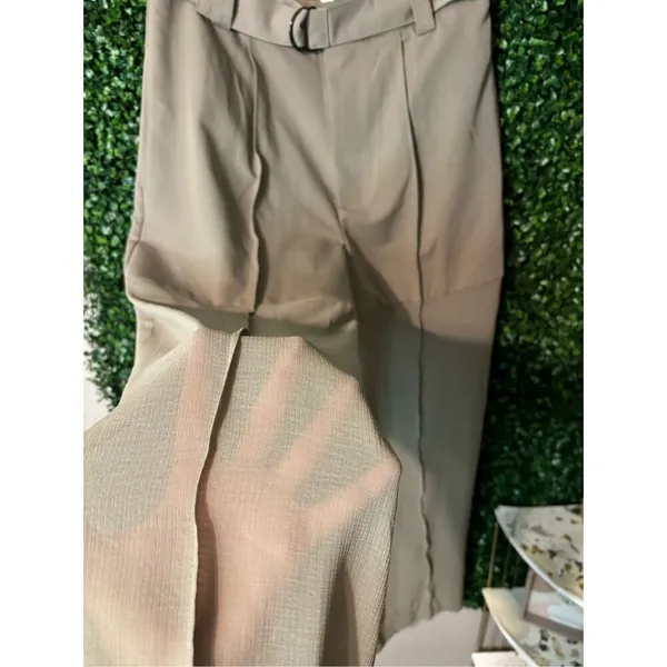Free People NWOT Sheer Soul High Waisted Trousers Sz 6 - Image 8