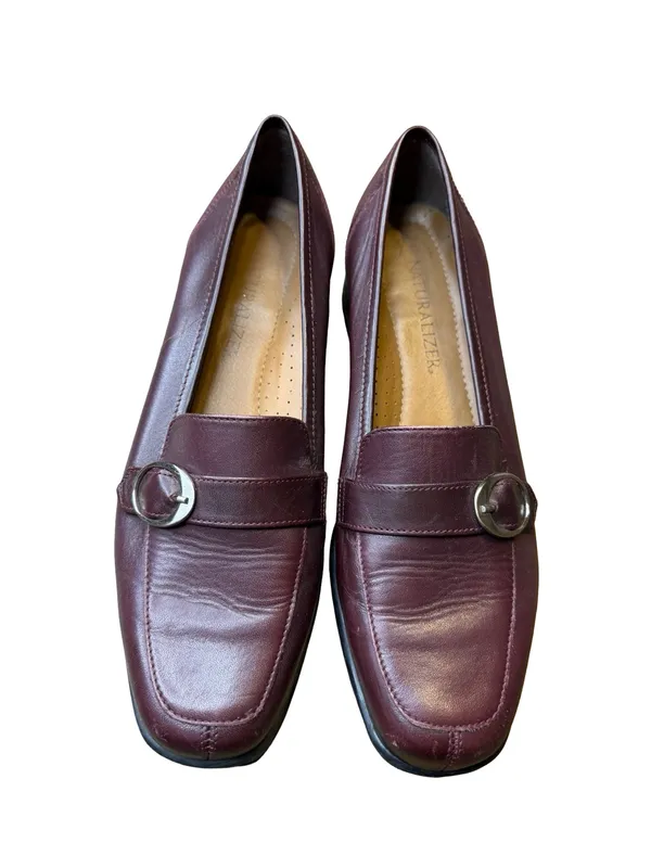 ✨ Naturalizer Flex Womens Size‎ 7.5 Narrow Leather Loafers Comfort Work Shoes ✨ - Image 2