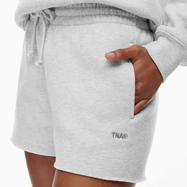 Aritzia TNA SweatFleece Cozy Fleece Mega Fit High Rise Shorts Size Small - Image 2