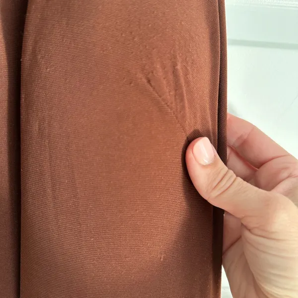 Mac Duggal‎ Halter Jersey Gown Chocolate Brown - Image 5