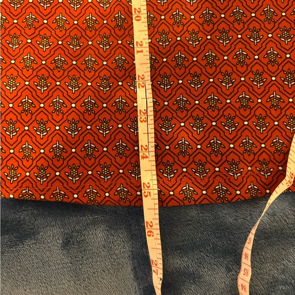 Liz Claiborne Orange Tie Front Relaxed Blouse - Image 5