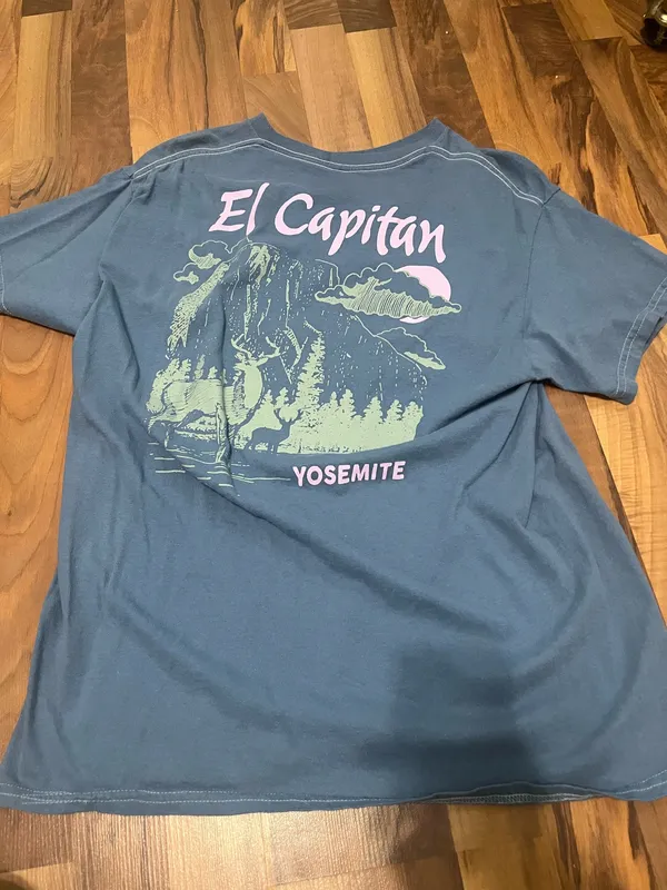 Graphic tee blue Size M - Image 3