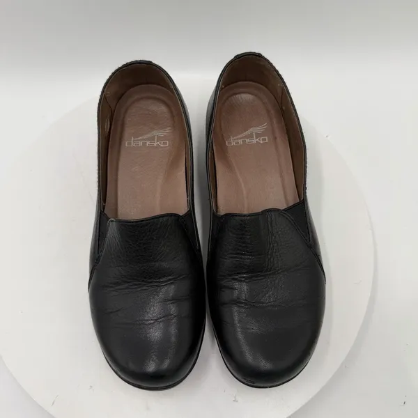Dansko Women's Farah Black Milled Nappa Leather Slip-On Loafers Size 36‎ 6-6.5 - Image 5