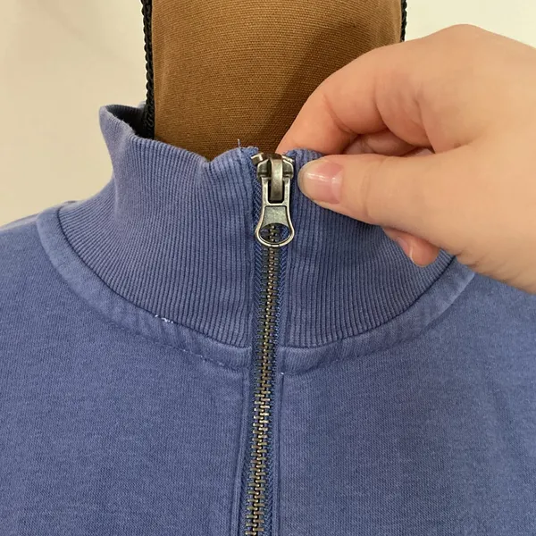 Champion Campus Colorblocked Half Zip Sweatshirt size L - Image 8
