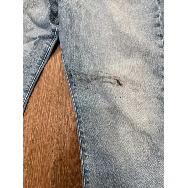 Good American High Rise Straight Leg Light Wash Blue Jeans GGHNF235T Size 15‎ - Image 2