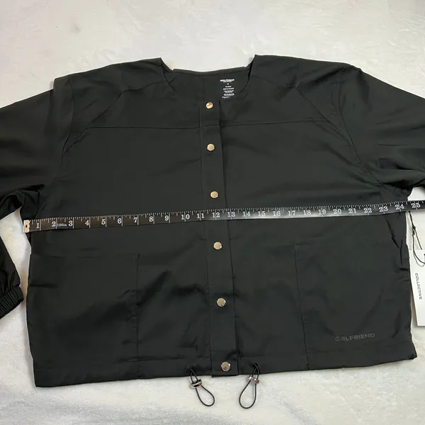 NEW Girlfriend Collective Raquel Snap Front Jacket Size M Athleisure Lightweight - Image 9
