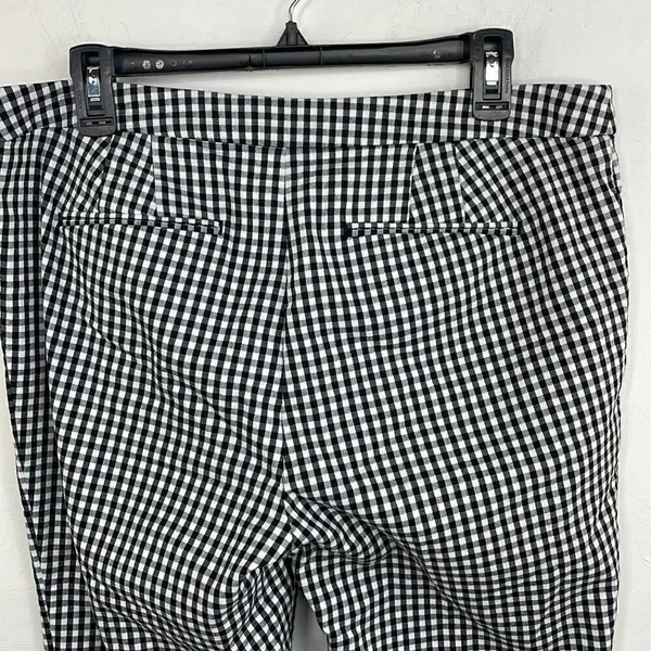 Lauren Ralph Lauren pants Black white Check Gingham print Size 10 - Image 7