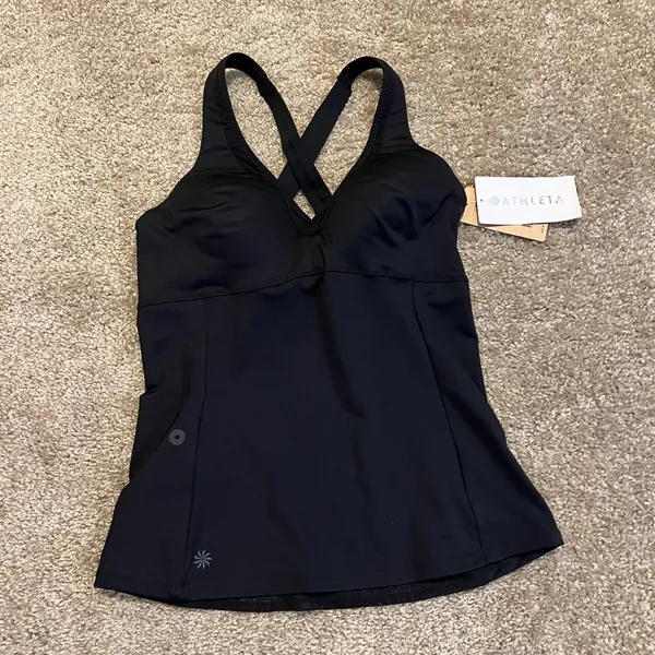 ATHLETA‎ Be bold support tank top NWT SMALL black $69 - Image 5