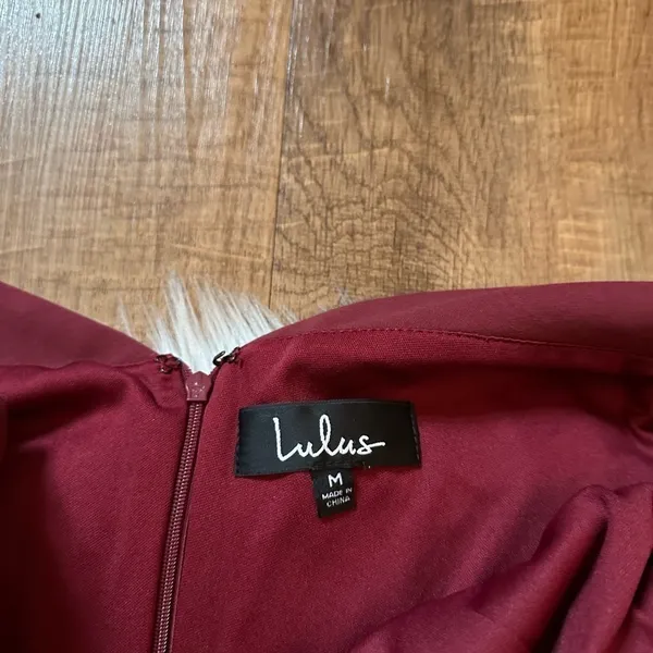 LULU’S Way Of Love Wine Red Off The Shoulder Bodycon Dress - Image 4