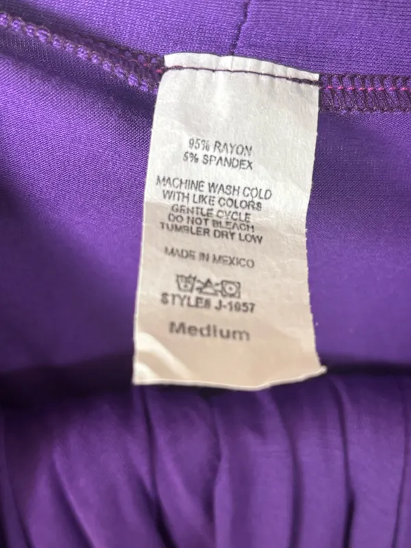 Purple Cotton Duster Size M - Image 3