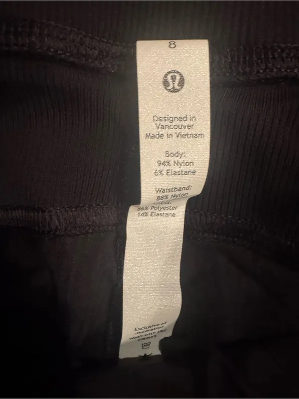 Lululemon Black Dance Studio Mid-Rise Joggers - Size 8 NWOT - Image 3