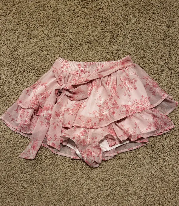 Altar'd State Pink Floral Skirt - Image 5