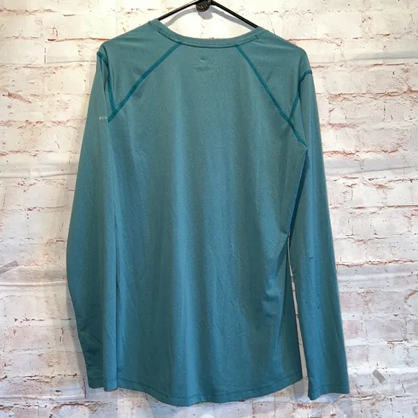 Columbia Omni-wick women’s long sleeve teal loose fit activewear pullover top M - Image 4