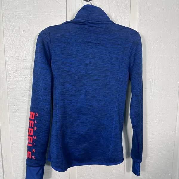 G lll Carl Banks Ole Miss Zip Up Blue Jacket Size Small EUC - Image 6