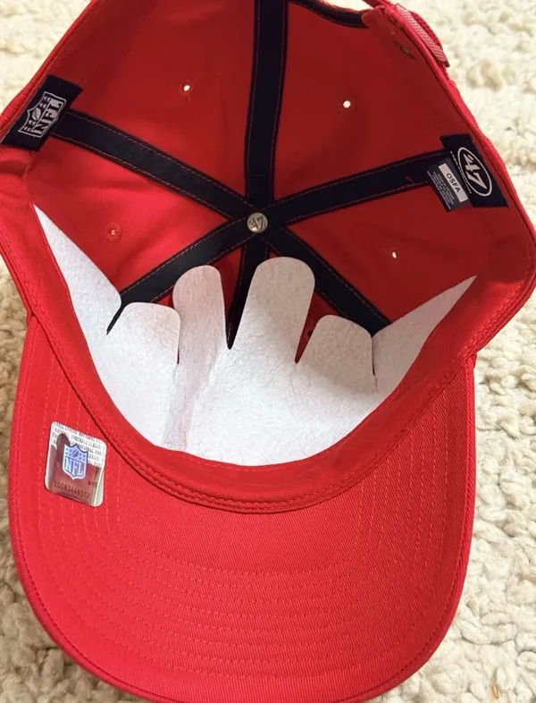 47 BRAND San Francisco 49ers Foundational '47 Clean Up Strapback Hat - Image 5