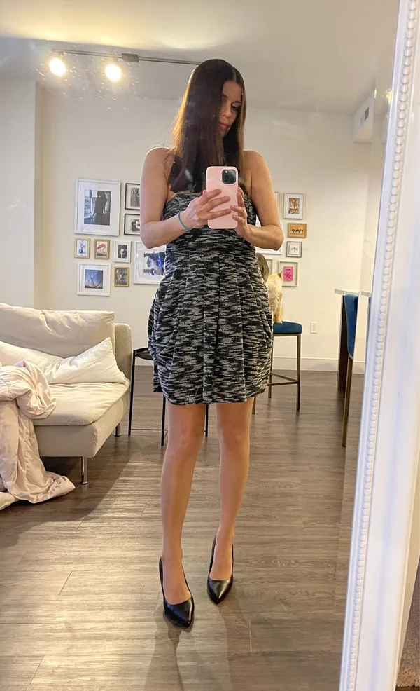 Free People Strapless Mini Dress Size M - Image 2
