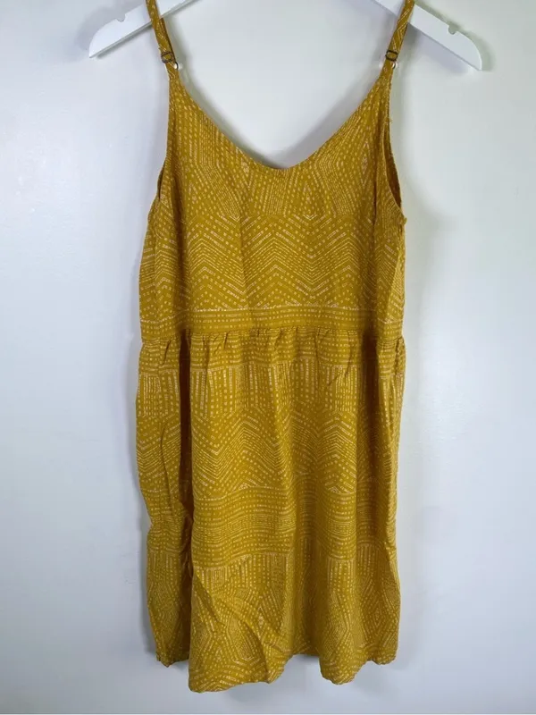 RVCA yellow strappy short sundress XS - Image 2