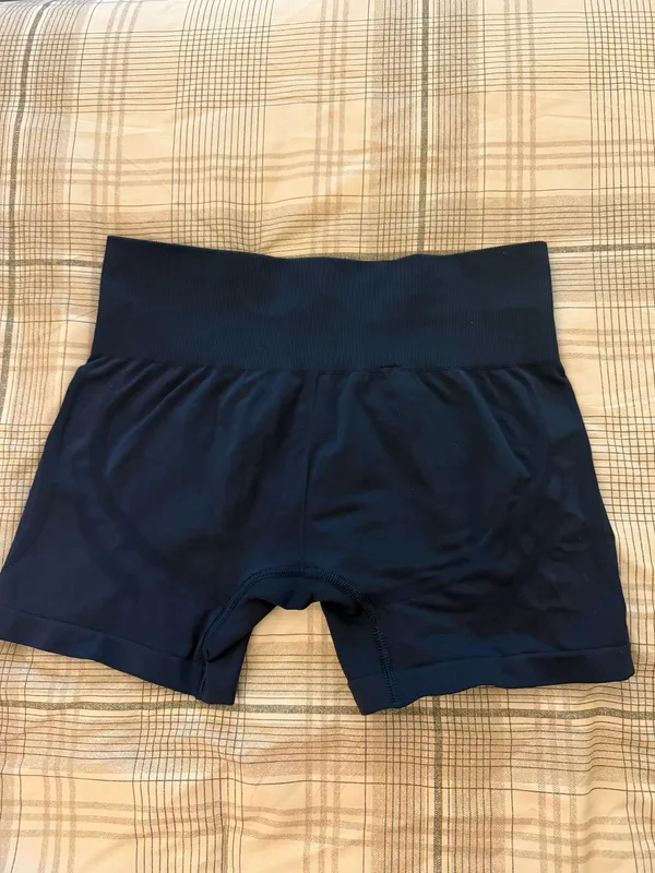 Navy Gym Shark Compression Shorts Size Small - Image 2
