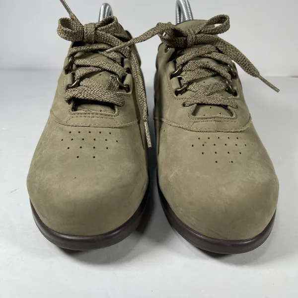 SAS Mephisto Free Time Women's Shoes Size 8 M Taupe Nubuck Leather Walking - Image 3
