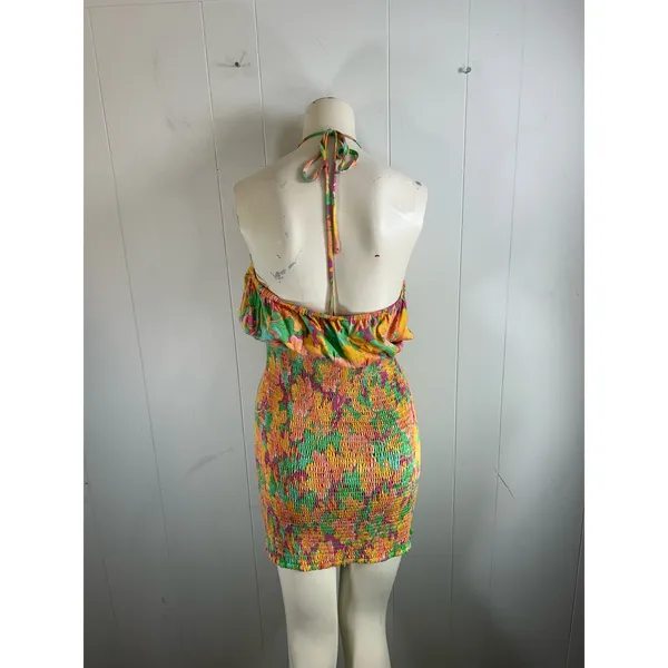 Lost + Wander Women's Eternal Lights Floral Mini Dress in Peach. Size L NWOT - Image 7