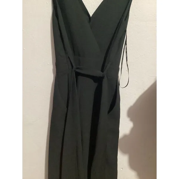 Lulus Statement Of Style Black Sleeveless Wide Leg Tie Waist Jumpsuit S - Image 6