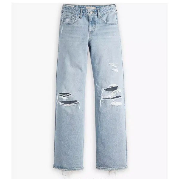 New Levi’s 29x30 Premium Low Loose Women's Jeans Probably OK Light Wash - Image 6