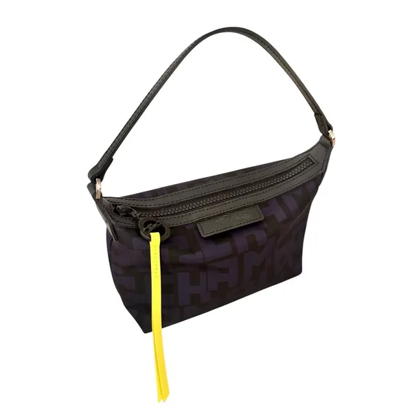 Longchamp Le Pliage LGP Nylon Pouch Clutch Black Navy - Image 2