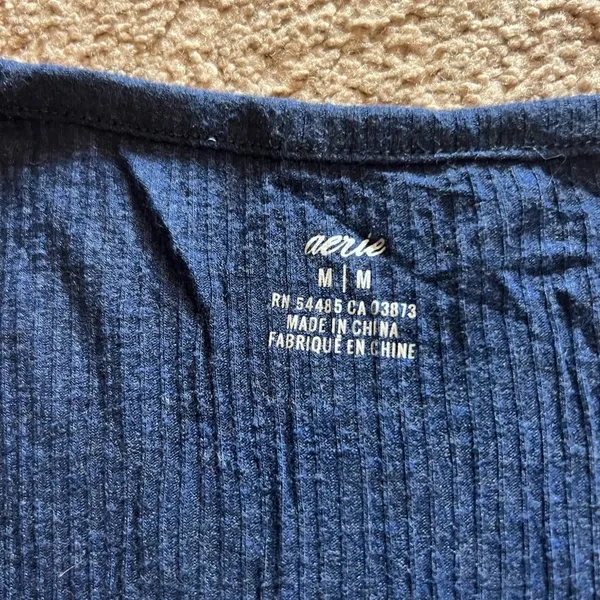 Aerie‎ medium blue blouse - Image 6