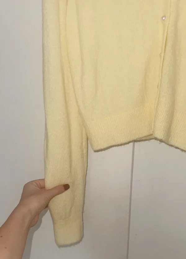 Abercrombie Butter Yellow Merino-Wool Blend Sweater - Image 5