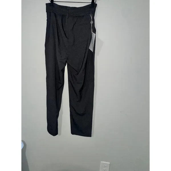 Gaudi Jeans Women's Gray High Waist Belted Cropped‎ Pants Trousers Size 10/12 US - Image 4