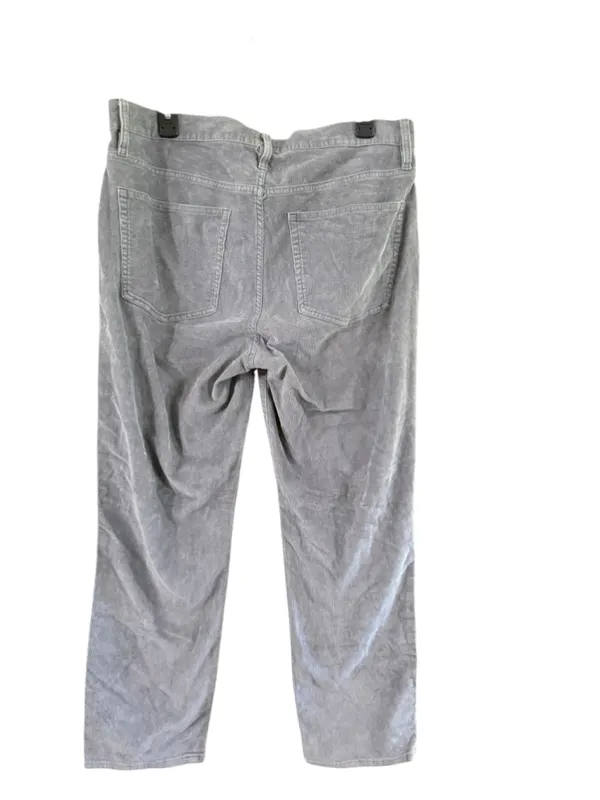 Women's J.Crew Corduroy Straight Leg Pants Size 32 Grey - Image 11