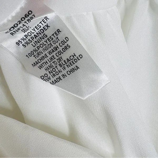 TCEC White Twirl Around Tier Mini Dress Halter Sleeveless Bridal Shower Spring S - Image 6