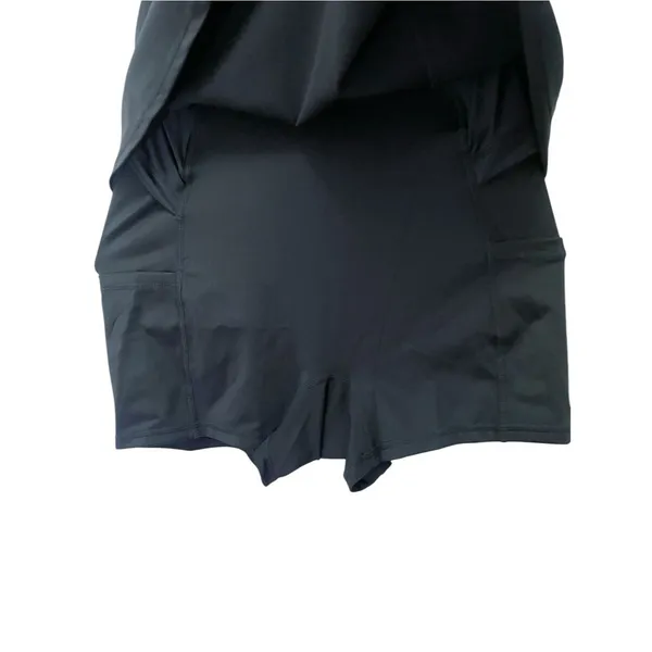 NWT Halara SoftlyZero Easy Peazy Active Dress Black Built-In Shorts Size XS NEW - Image 11