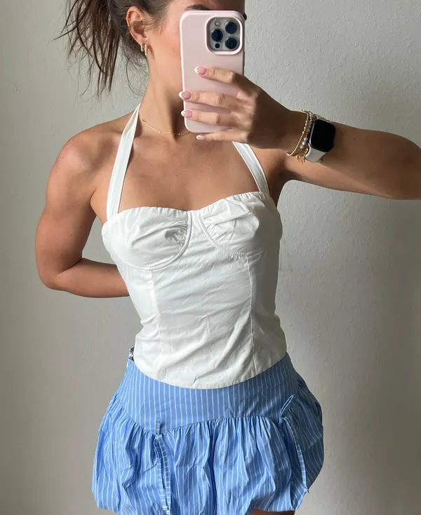Peppermayo Bustier Halter Crop Top - Image 3