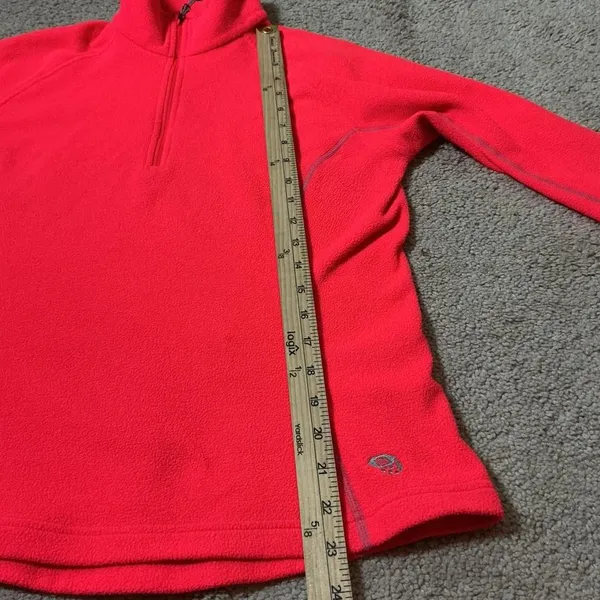 Mountain Hardwear Fleece Quarter‎ Zip Pullover Red Women's M Baselayer Outdoor - Image 7