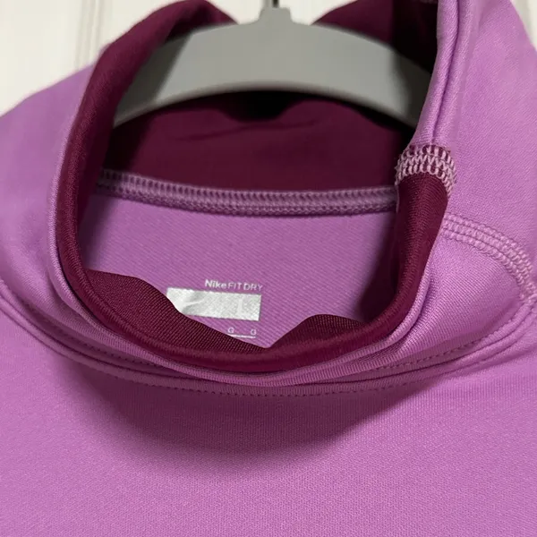 Nike Purple Turtleneck Long Sleeve - Image 2