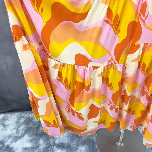 Abel The Label‎ Anthropologie Maxi Dress Small Tiered Flowy Boho Indie Hippie - Image 5