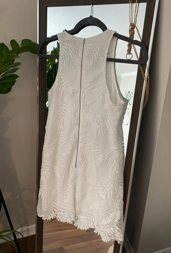 Lovers + Friends Caspian White Lace Dress - Image 3