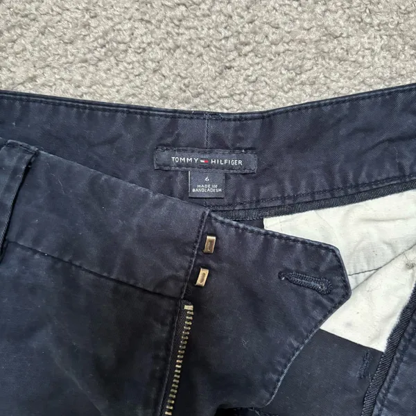 Tommy Hilfiger Dark Navy Cotton Bermuda Shorts - Image 2
