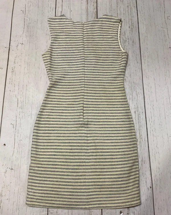 Kinette Textured Striped Gold Metallic Dress Size 6 - Image 8