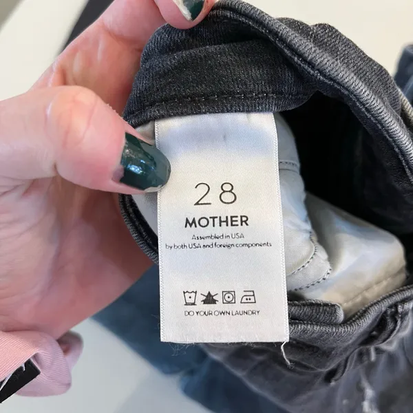 Mother Denim Undone‎ Hem Looker Ankle Jeans in Stealing Shadows size 28 - Image 8