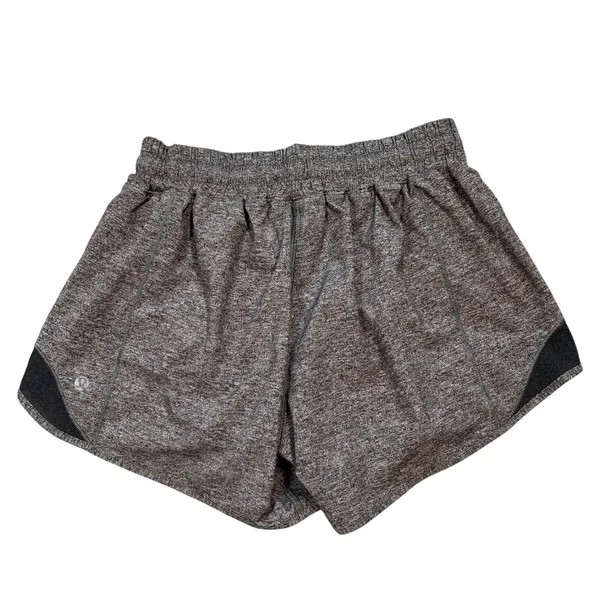 Lululemon Tracker Short V 4" Heathered Grey Running Shorts Womens 6 Tall - Image 2