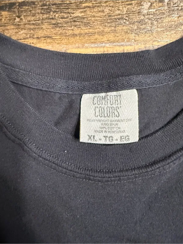 Comfort Colors Black Short Sleeve Tee with Pumpkin Bow Graphic - Image 2