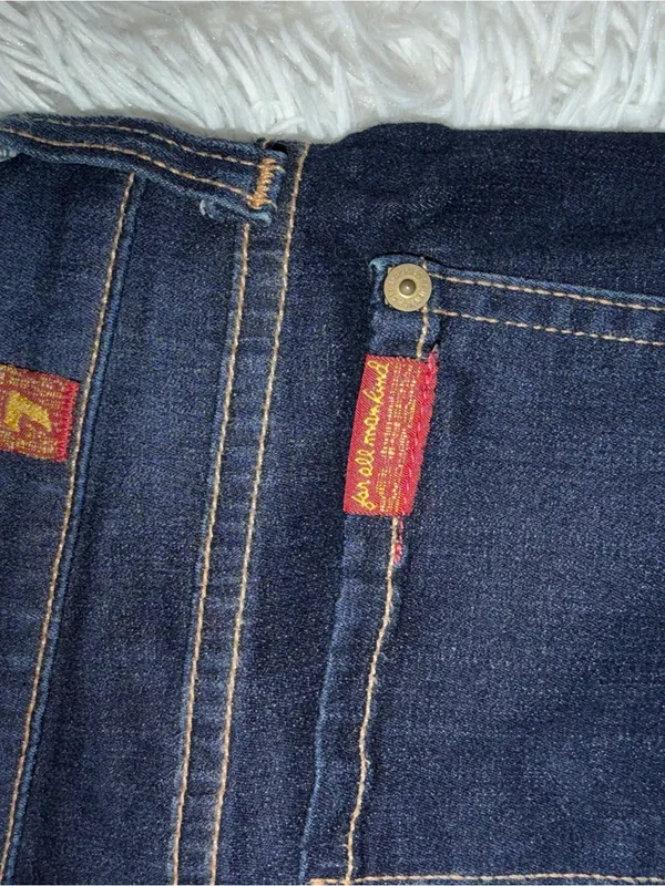 7 For All Mankind The Skinny Jeans Size 27 Dark Wash - Image 7