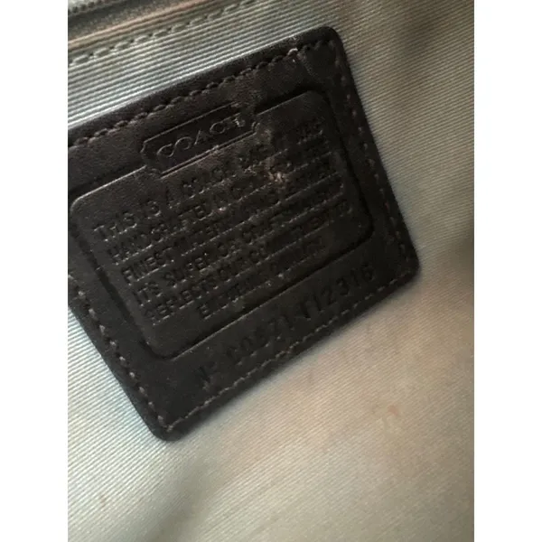 Vintage y2k Coach Soho Patchwork Hobo Bag Signature Jacquard Leather Trim Buckle - Image 10