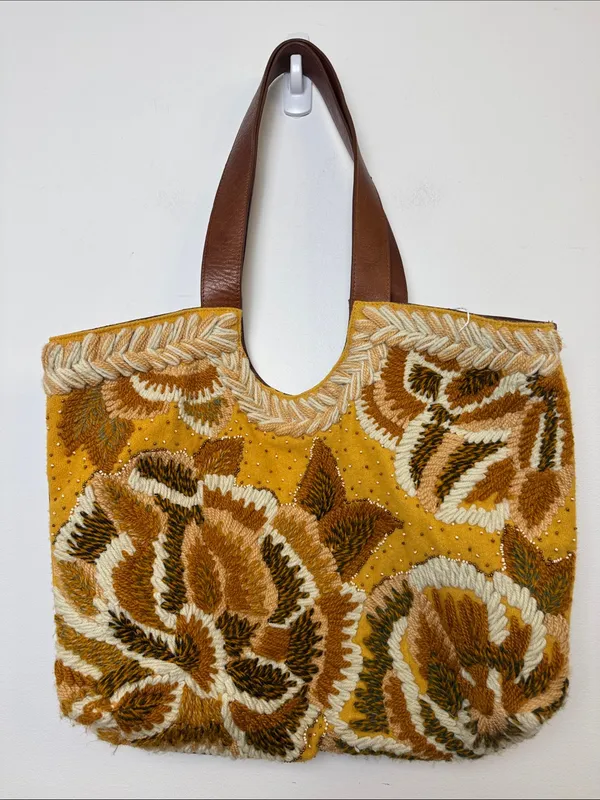 Anthropologie Floral Tote, Boho, Hippie - Image 3