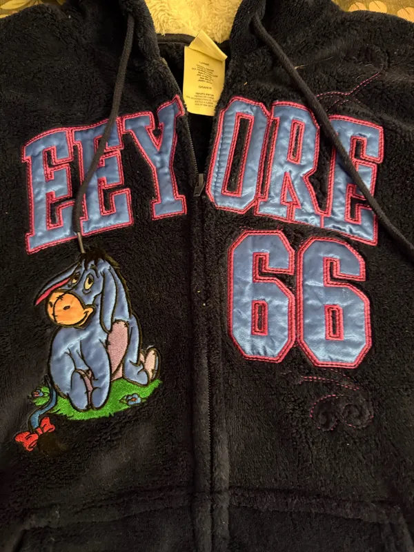 Navy Eeyore Plush Hooded Jacket - Image 5