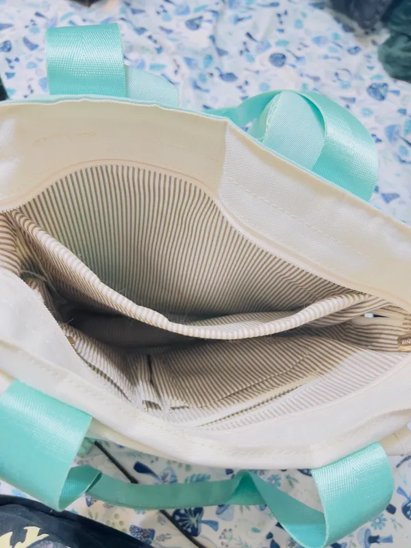 Teal backpack/ Tote bag  - Image 6